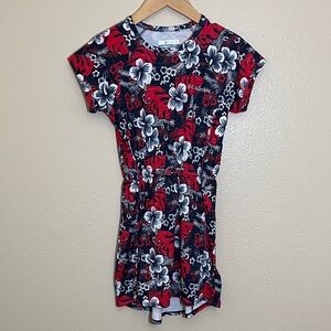 Columbia Floral Print Short Sleeve Dress